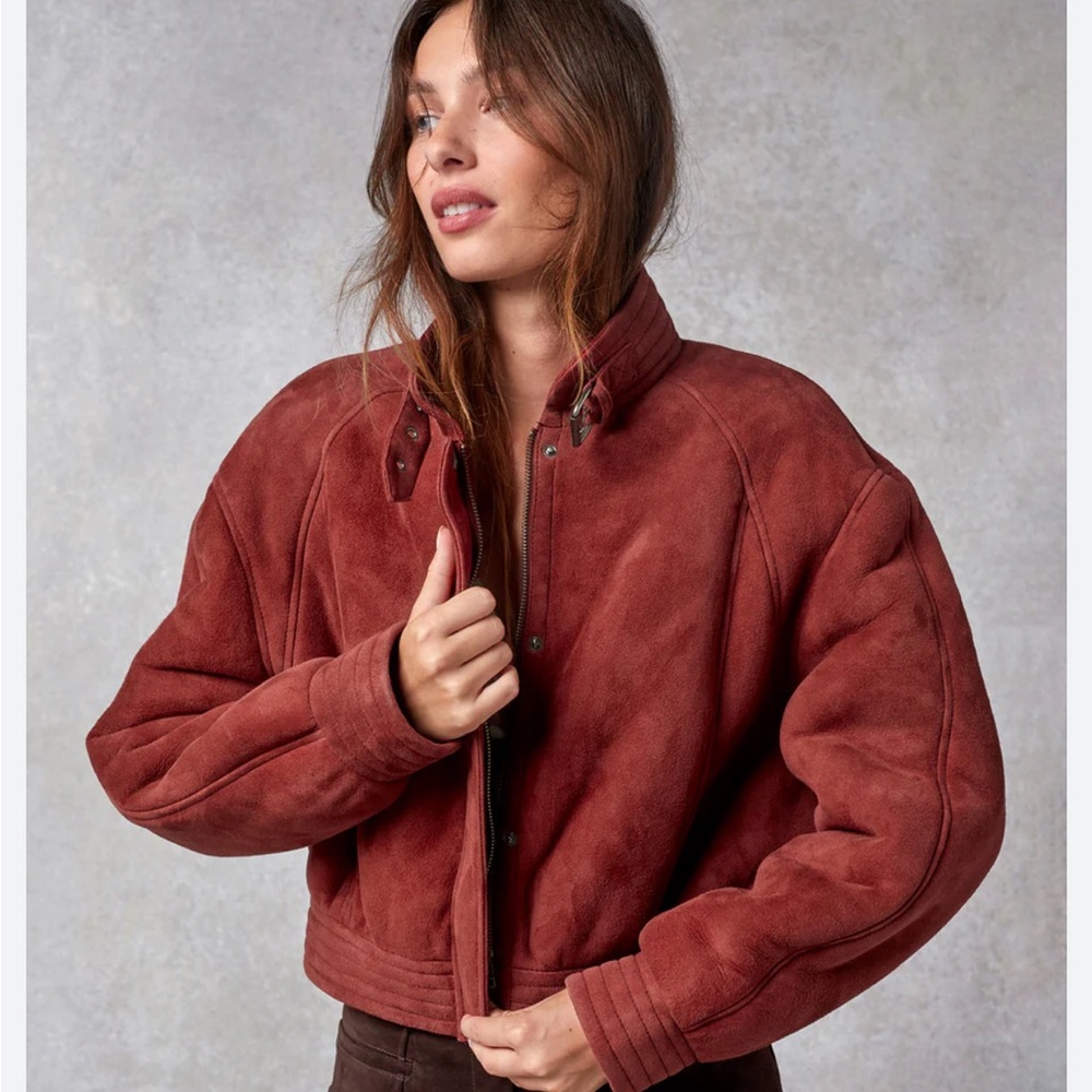 Rouje Riccardo suede shearling jacket